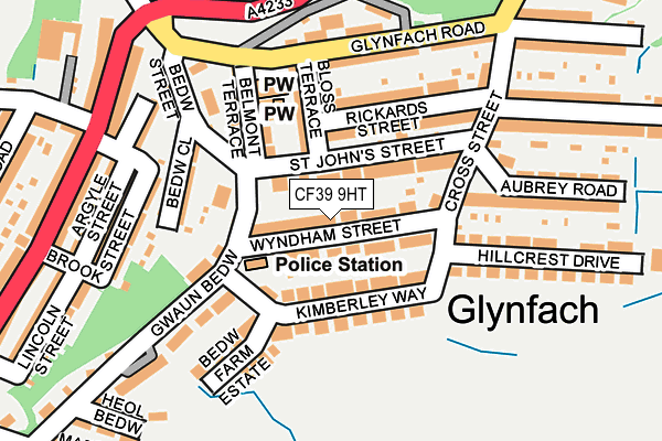 CF39 9HT map - OS OpenMap – Local (Ordnance Survey)