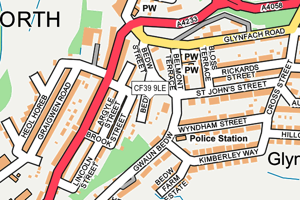 CF39 9LE map - OS OpenMap – Local (Ordnance Survey)