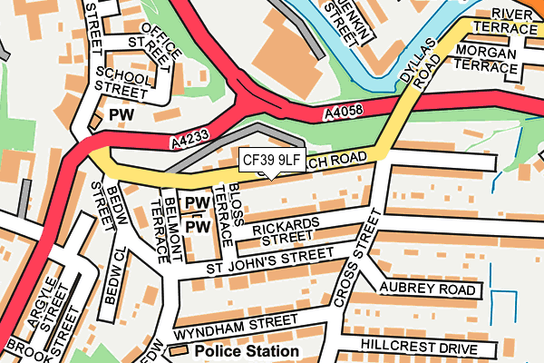 CF39 9LF map - OS OpenMap – Local (Ordnance Survey)