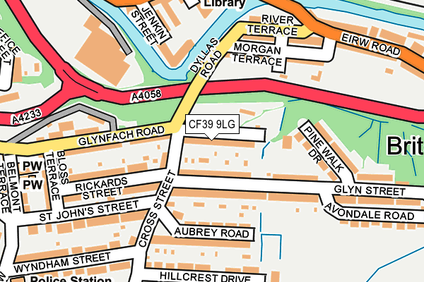 CF39 9LG map - OS OpenMap – Local (Ordnance Survey)