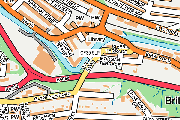 CF39 9LP map - OS OpenMap – Local (Ordnance Survey)