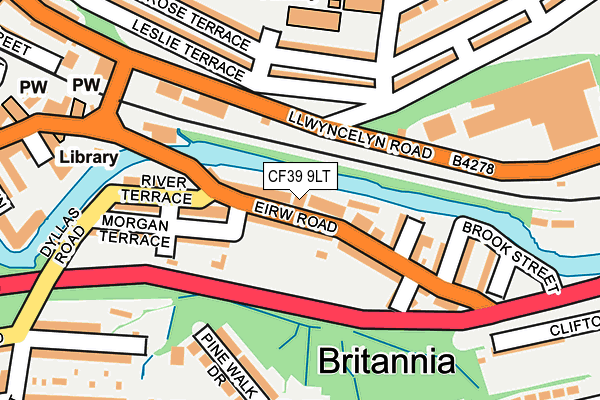 CF39 9LT map - OS OpenMap – Local (Ordnance Survey)