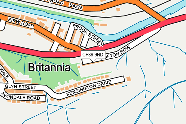 CF39 9ND map - OS OpenMap – Local (Ordnance Survey)