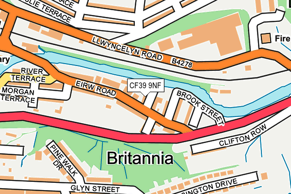 CF39 9NF map - OS OpenMap – Local (Ordnance Survey)