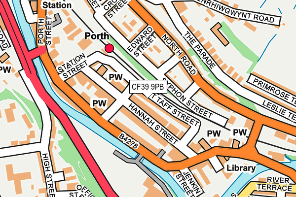 CF39 9PB map - OS OpenMap – Local (Ordnance Survey)