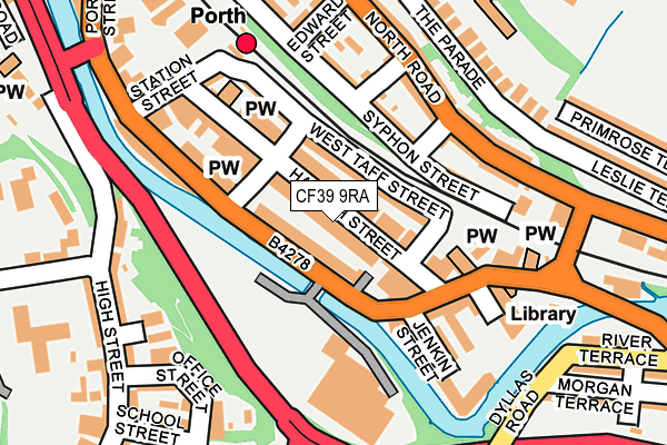 Map of BARGAIN BOOZE (PORTH) LIMITED at local scale
