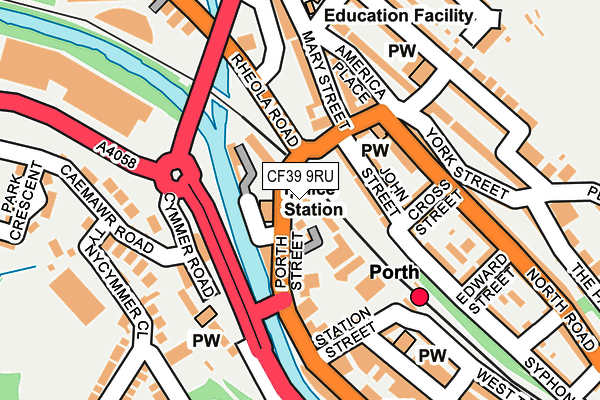 CF39 9RU map - OS OpenMap – Local (Ordnance Survey)