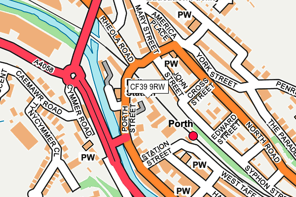 CF39 9RW map - OS OpenMap – Local (Ordnance Survey)