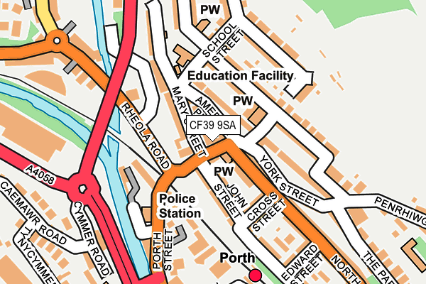 CF39 9SA map - OS OpenMap – Local (Ordnance Survey)