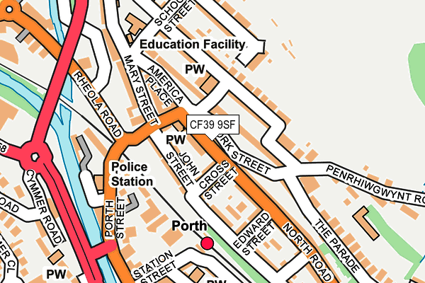 CF39 9SF map - OS OpenMap – Local (Ordnance Survey)