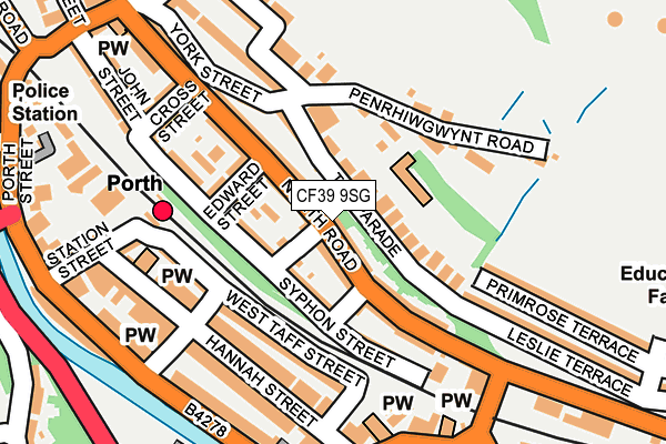 CF39 9SG map - OS OpenMap – Local (Ordnance Survey)