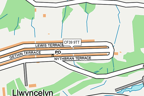 CF39 9TT map - OS OpenMap – Local (Ordnance Survey)