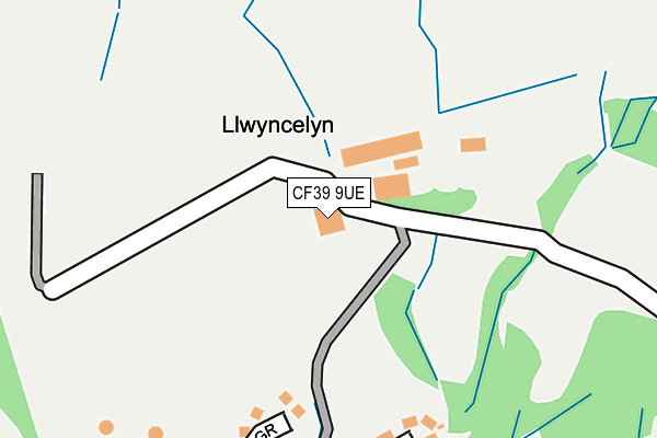 CF39 9UE map - OS OpenMap – Local (Ordnance Survey)