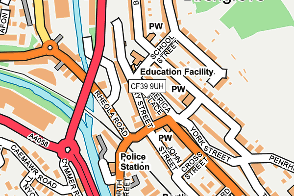 CF39 9UH map - OS OpenMap – Local (Ordnance Survey)