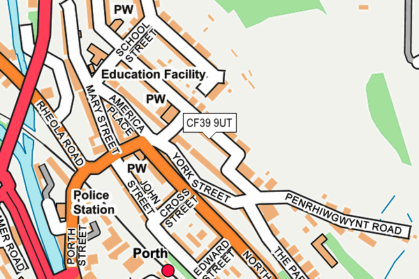 CF39 9UT map - OS OpenMap – Local (Ordnance Survey)