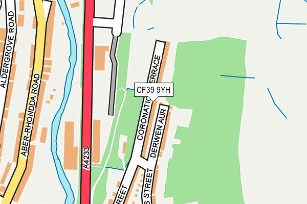 CF39 9YH map - OS OpenMap – Local (Ordnance Survey)