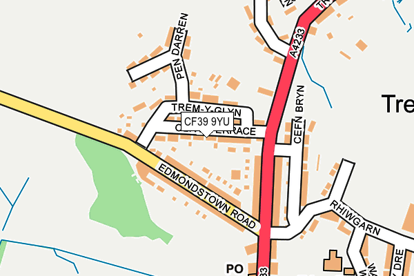 CF39 9YU map - OS OpenMap – Local (Ordnance Survey)