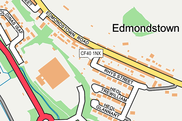 CF40 1NX map - OS OpenMap – Local (Ordnance Survey)