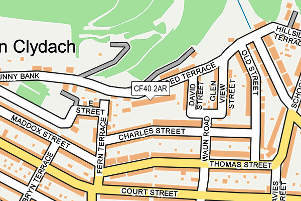 CF40 2AR map - OS OpenMap – Local (Ordnance Survey)