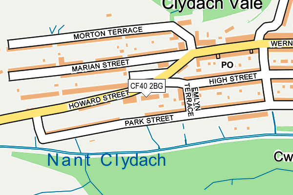 CF40 2BG map - OS OpenMap – Local (Ordnance Survey)