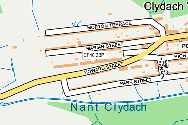 CF40 2BP map - OS OpenMap – Local (Ordnance Survey)