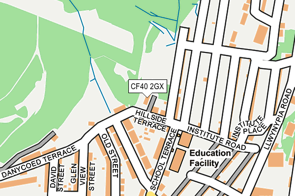 CF40 2GX map - OS OpenMap – Local (Ordnance Survey)