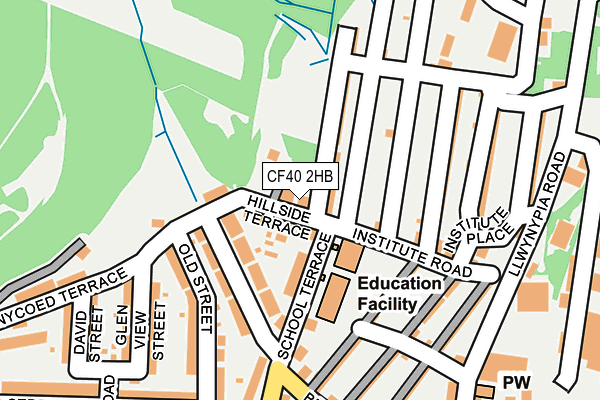 CF40 2HB map - OS OpenMap – Local (Ordnance Survey)