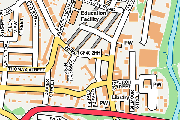 CF40 2HH map - OS OpenMap – Local (Ordnance Survey)