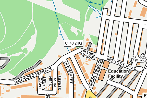 CF40 2HQ map - OS OpenMap – Local (Ordnance Survey)