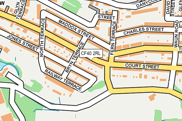 CF40 2RL map - OS OpenMap – Local (Ordnance Survey)