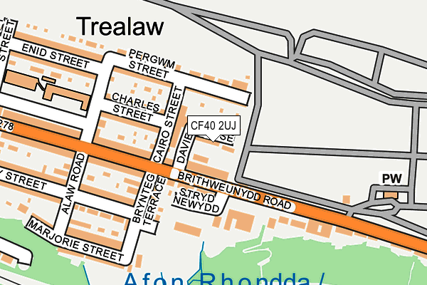 CF40 2UJ map - OS OpenMap – Local (Ordnance Survey)