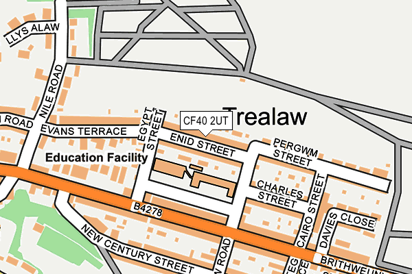 CF40 2UT map - OS OpenMap – Local (Ordnance Survey)