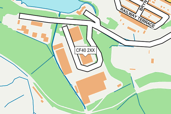 CF40 2XX map - OS OpenMap – Local (Ordnance Survey)