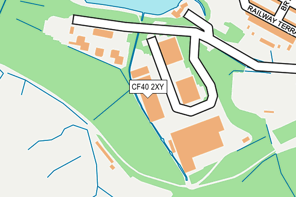 CF40 2XY map - OS OpenMap – Local (Ordnance Survey)