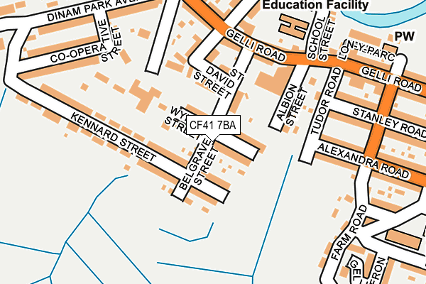 CF41 7BA map - OS OpenMap – Local (Ordnance Survey)
