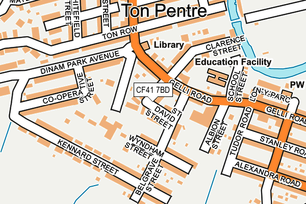 CF41 7BD map - OS OpenMap – Local (Ordnance Survey)