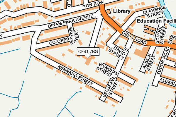 CF41 7BG map - OS OpenMap – Local (Ordnance Survey)