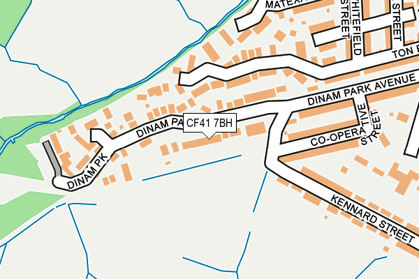 CF41 7BH map - OS OpenMap – Local (Ordnance Survey)