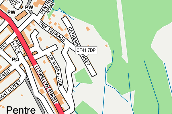 CF41 7DP map - OS OpenMap – Local (Ordnance Survey)