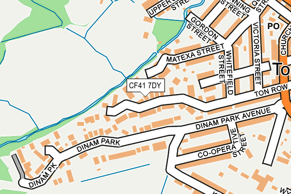 CF41 7DY map - OS OpenMap – Local (Ordnance Survey)