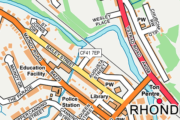 CF41 7EP map - OS OpenMap – Local (Ordnance Survey)