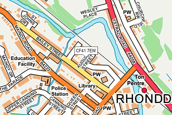 CF41 7EW map - OS OpenMap – Local (Ordnance Survey)