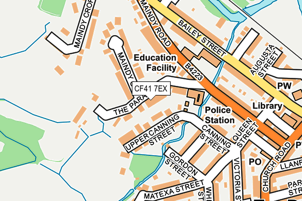 CF41 7EX map - OS OpenMap – Local (Ordnance Survey)