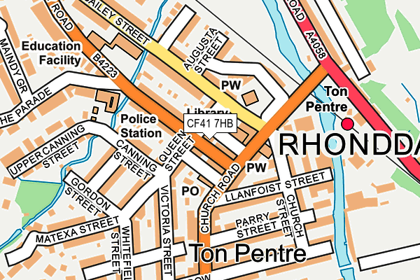 CF41 7HB map - OS OpenMap – Local (Ordnance Survey)