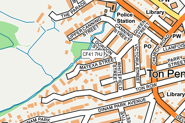 CF41 7HJ map - OS OpenMap – Local (Ordnance Survey)