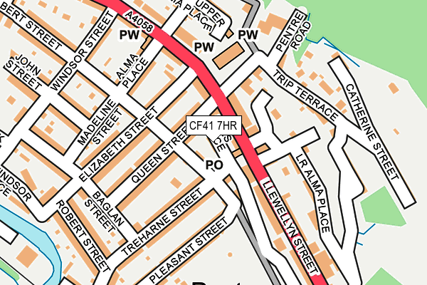CF41 7HR map - OS OpenMap – Local (Ordnance Survey)