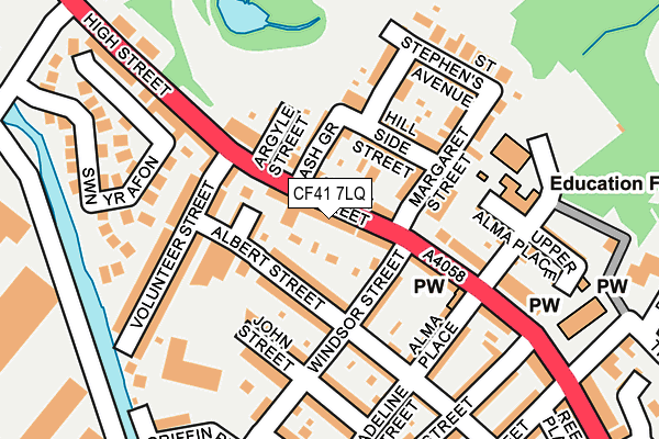 CF41 7LQ map - OS OpenMap – Local (Ordnance Survey)