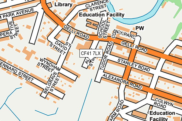 CF41 7LX map - OS OpenMap – Local (Ordnance Survey)