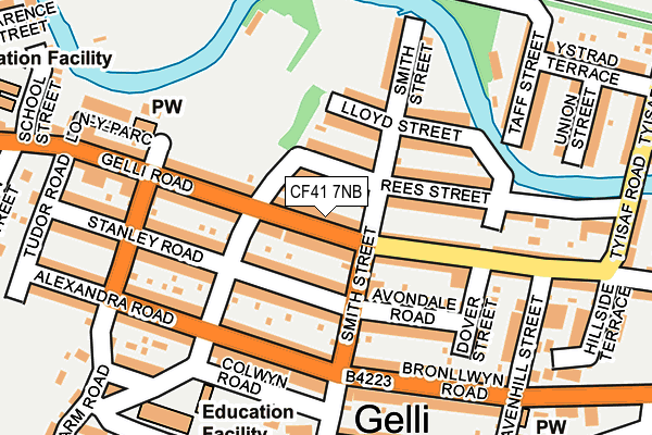 CF41 7NB map - OS OpenMap – Local (Ordnance Survey)