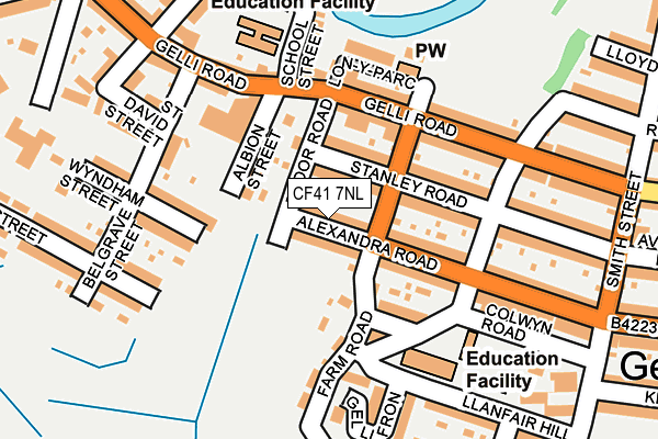 CF41 7NL map - OS OpenMap – Local (Ordnance Survey)